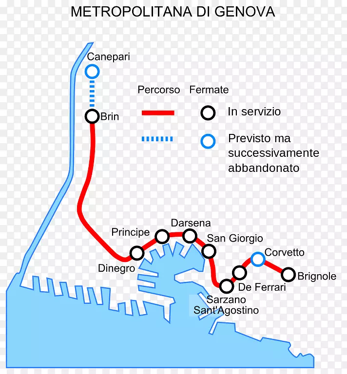 热那亚地铁站热那亚快速交通捷运热那瓦轨道交通-地铁