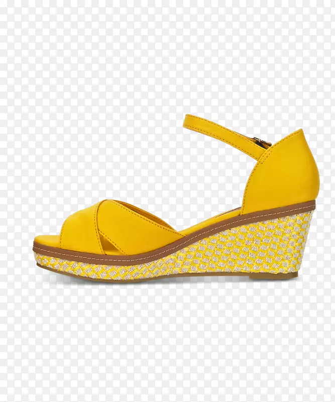 黄色汤米希尔菲格标志鞋-汤米希尔菲格标志