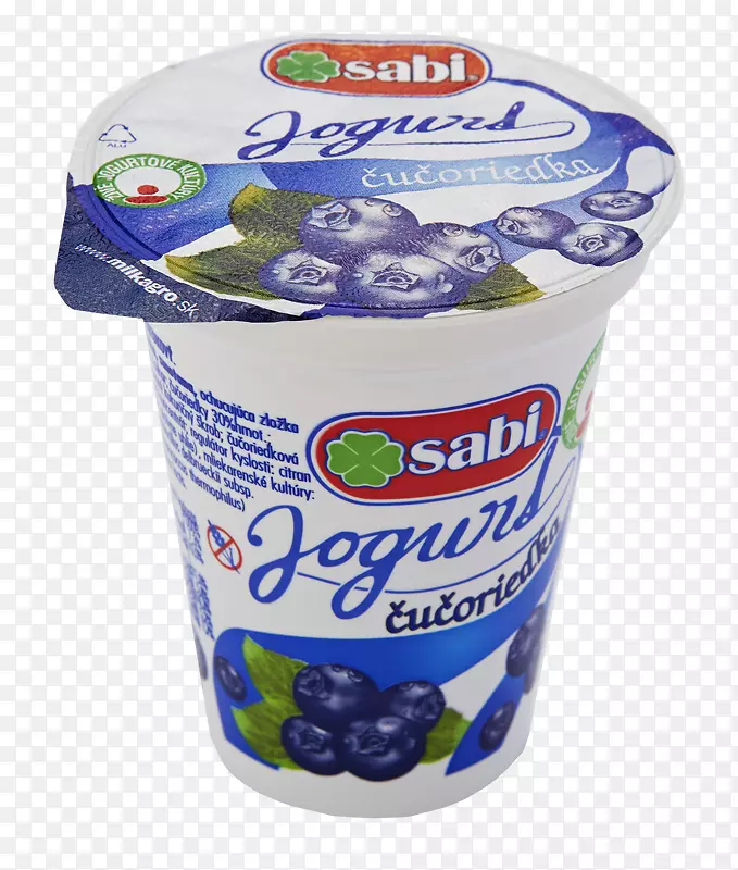 蓝莓酸奶牛奶。S R.O.牛奶喷雾器。S.R.O.-蓝莓