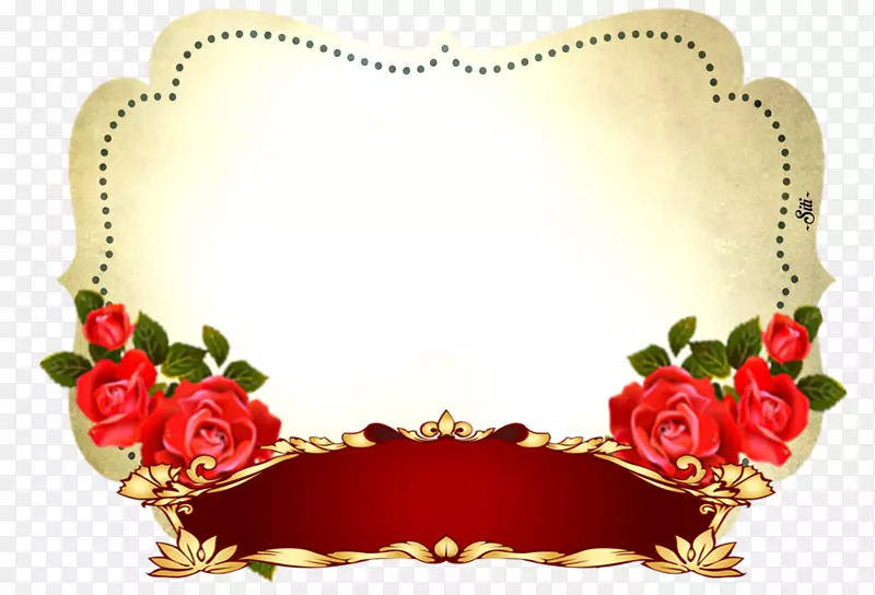 花园玫瑰花卉设计巴拉卡拉相框情人节-情人节