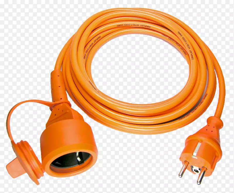 Schuko lampini网络电缆橙色导体.延长线