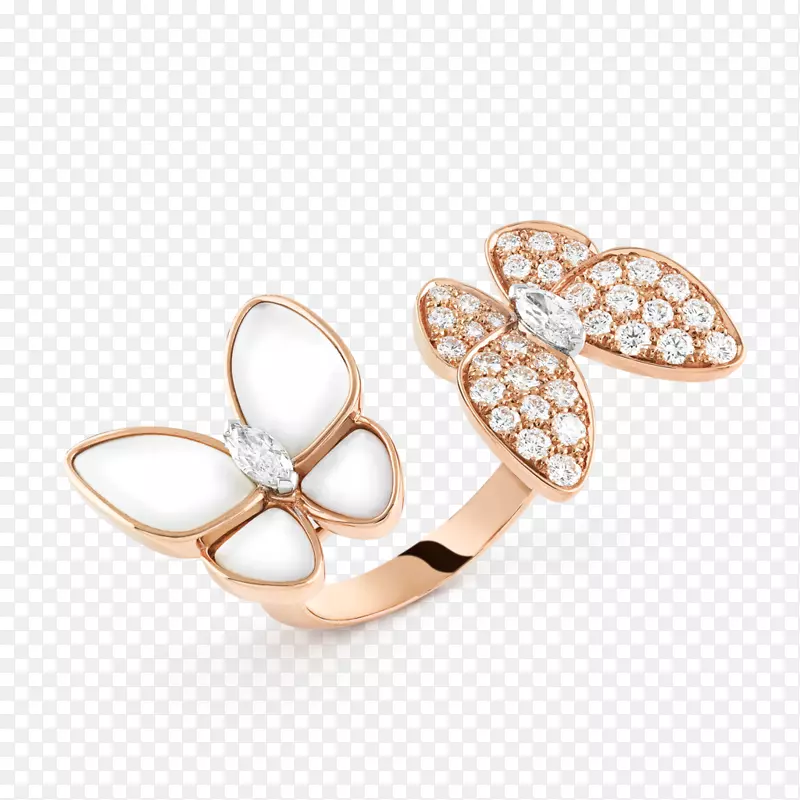 耳环van Cleef&Arpels珍珠首饰.戒指