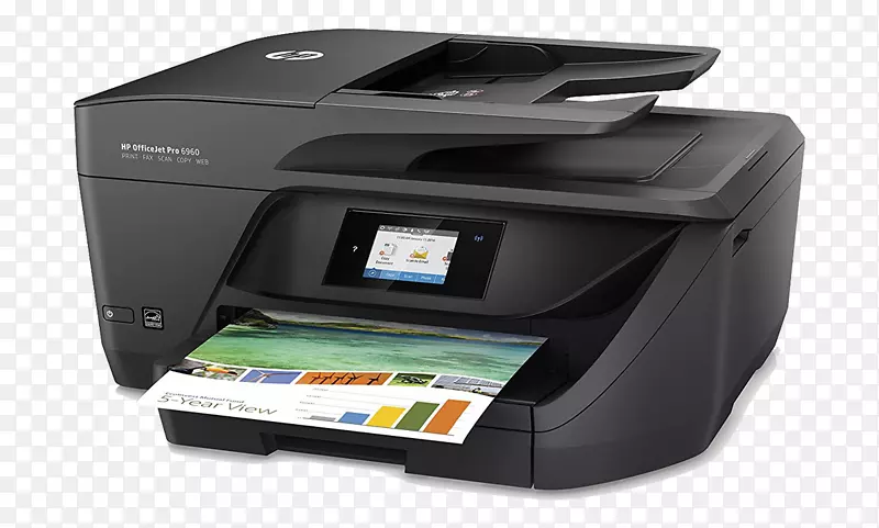 惠普多功能打印机hp Officejet pro 6960全合一彩色喷墨多功能打印机意大利/意大利惠普