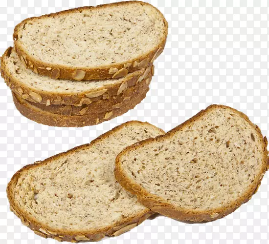 黑麦面包吐司棕色面包切片