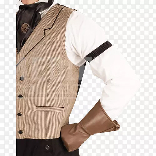 夹克服装袖口吊带蒸汽朋克服装夹克