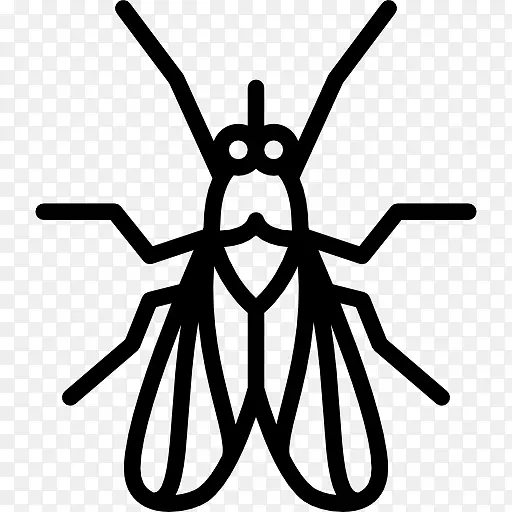 昆虫电脑图标飞蚊虫剪贴画