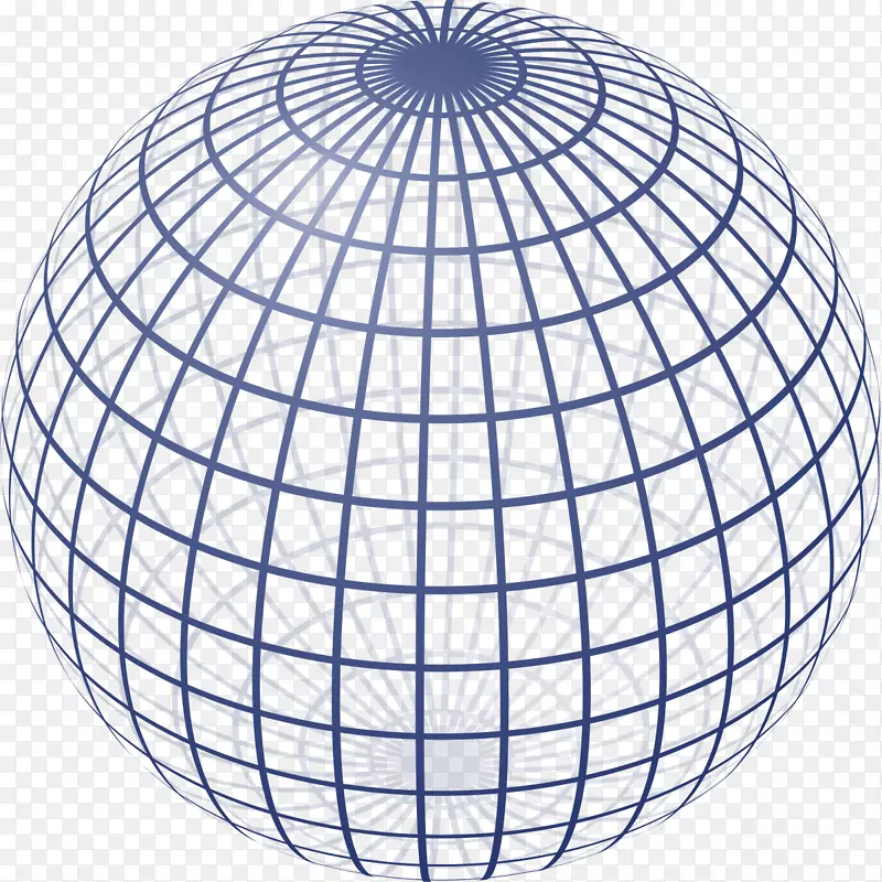 球体三维空间形状网站线框几何形状