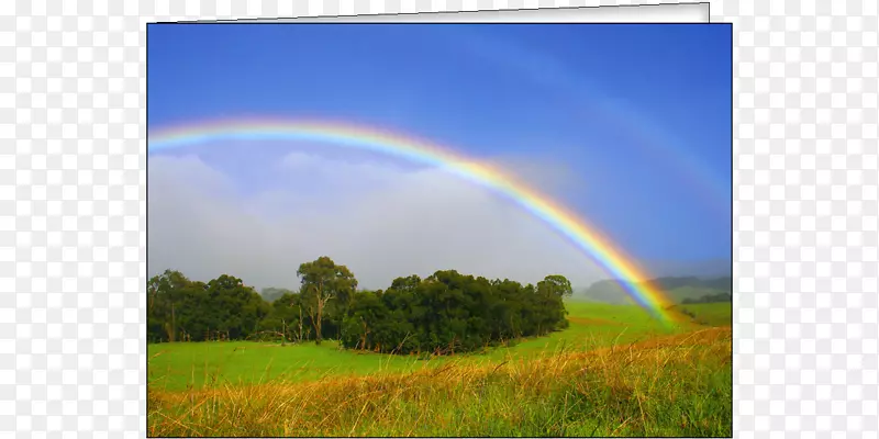 地球太阳光-彩虹的彩虹Regenbogen ThomasVer拉格大气