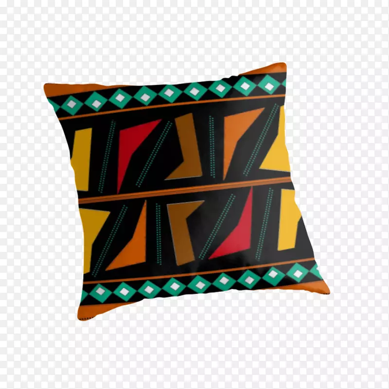抛掷枕头垫长方形-非洲版
