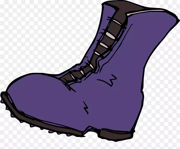 靴夹艺术-紫色靴子