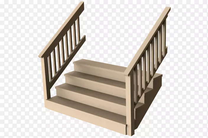 楼梯门廊甲板建筑工程扶手楼梯模型