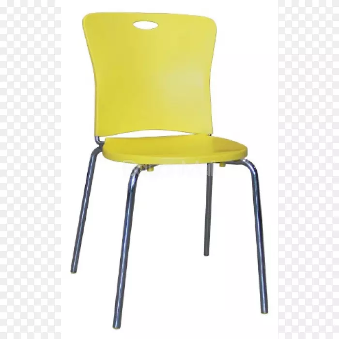 塑料扶手-黄色椅子