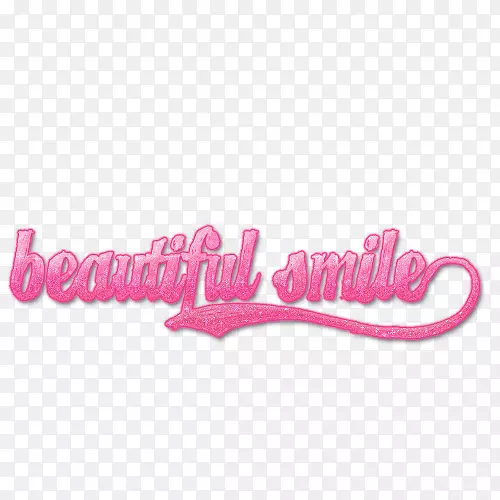 商标粉红色m字体-美丽的微笑