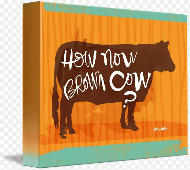 海报Stacy Kron摄影艺术图像类图形设计-棕色奶牛