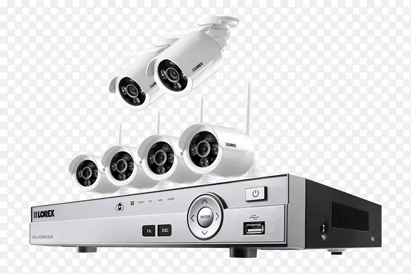数字录像机-闭路电视无线安全摄像机1080 p lorex技术公司-照相机