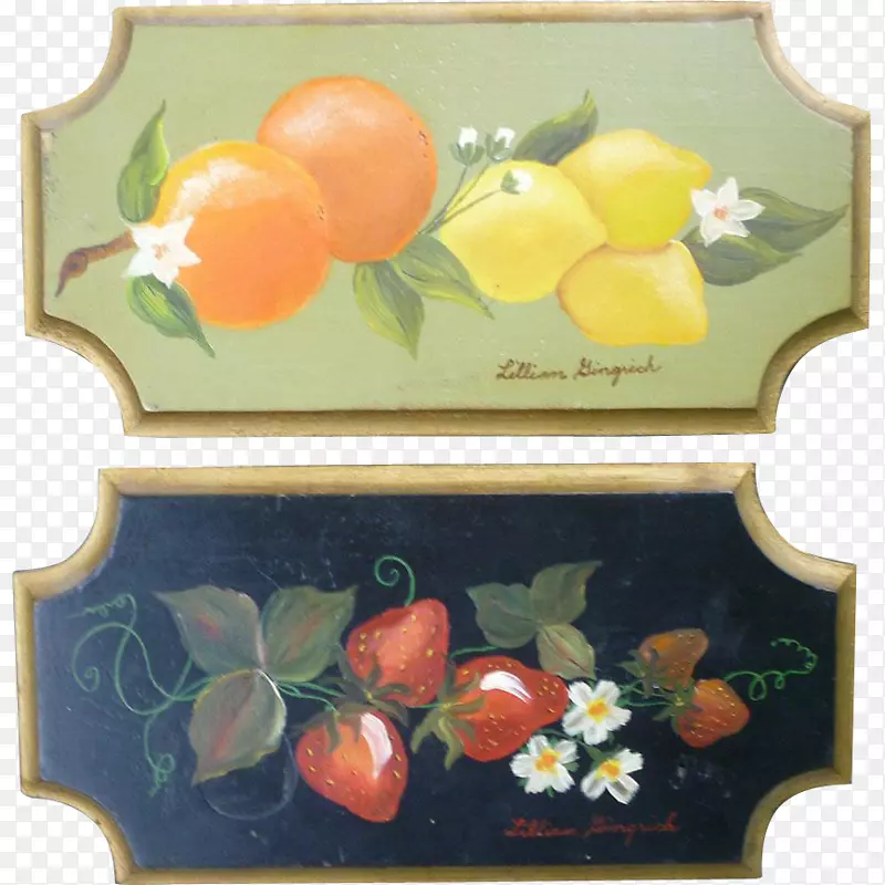 柑橘静物摄影植物手绘水果