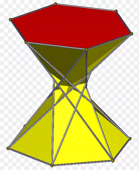 六角反棱镜几何线