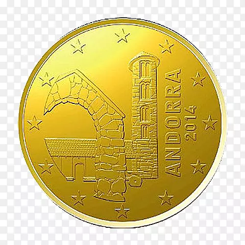 金币圆圈字体-20美分欧元硬币