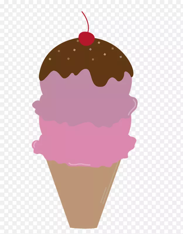 圣代冰淇淋纸杯蛋糕糖霜冰淇淋