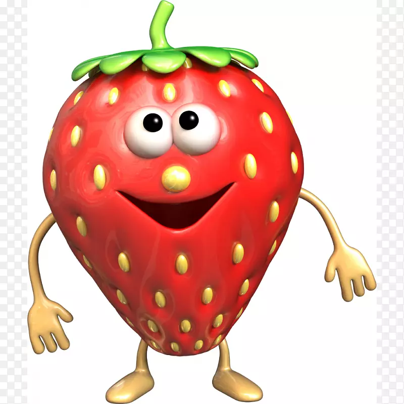 草莓amorodo绘制水果剪贴画-草莓