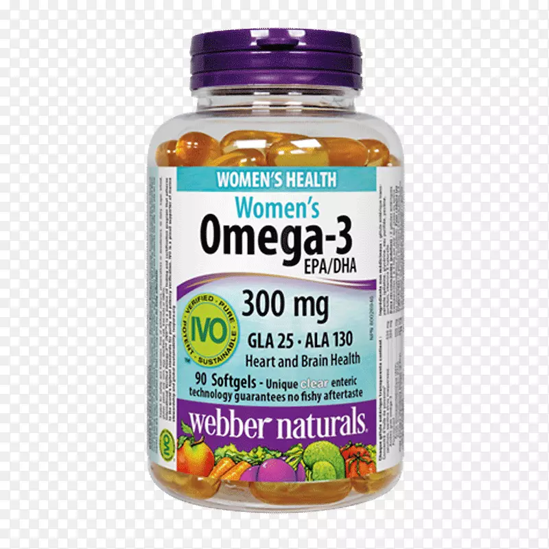 ω-3脂肪酸软凝胶二十碳五烯酸二十二碳六烯酸膳食补充剂