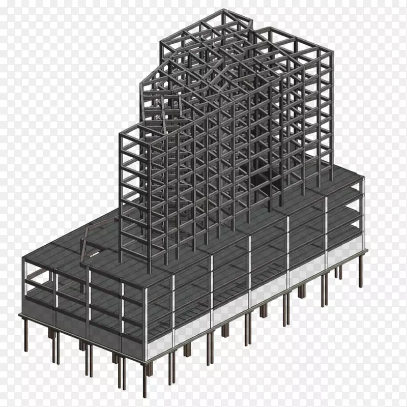 现代钢结构建筑框架设计PNG图片素材下载_图片编号2643235-PNG素材网