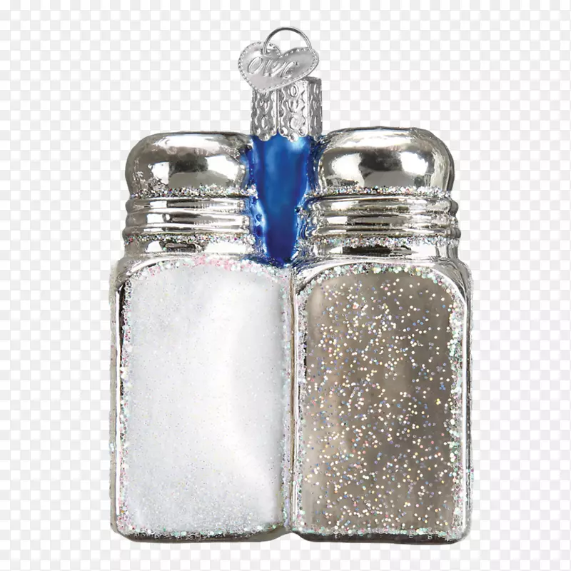玻璃石匠罐盐和胡椒搅拌器圣诞装饰品盐胡椒粉