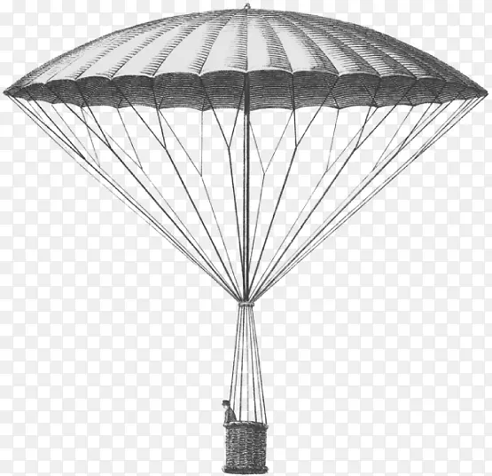 降落伞热气球飞机机翼飞行降落伞