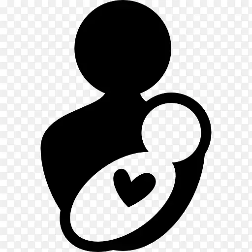 电脑图标母亲-婴儿-母亲的爱