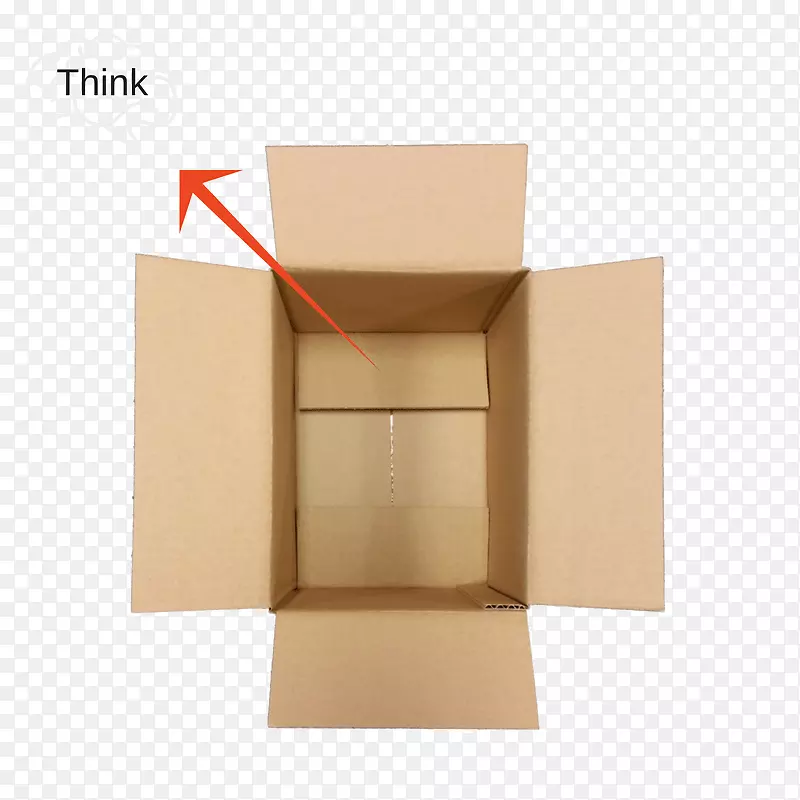 纸箱搬运机包装和贴上瓦楞纸纸板箱-想想外面的盒子