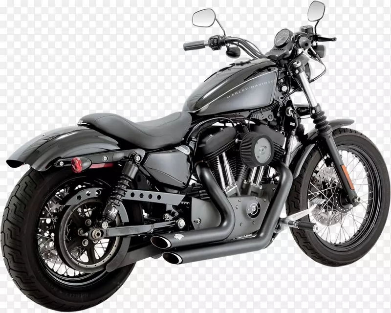 排气系统哈雷-戴维森运动自定义摩托车-摩托车