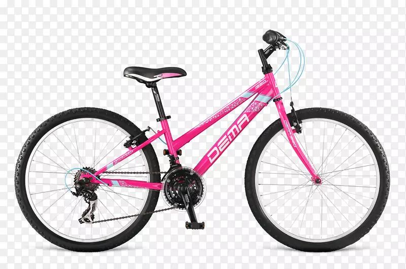 钻石车自行车钻石车女孩24“透明山地车自行车-自行车