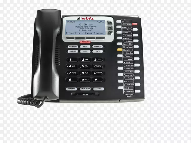 Allworx公司VoIP电话语音通过IP业务电话系统