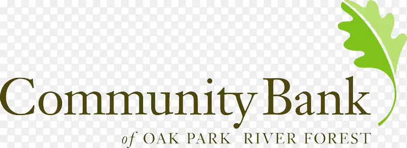 橡树公园社区银行河流森林联合社区银行。-河岸