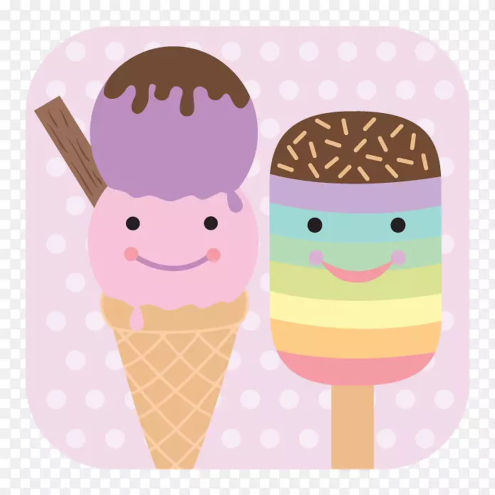 那不勒斯冰淇淋锥-冰淇淋