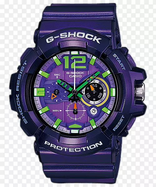 G-休克手表紫色底座世界卡西欧-g休克