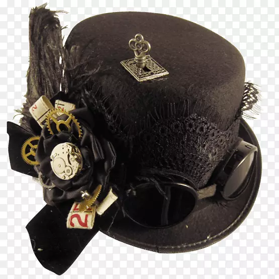帽子、大礼帽、紧身胸衣-蒸汽朋克护目镜