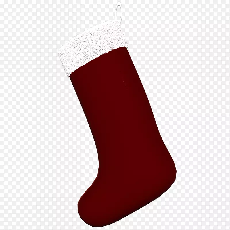 圣诞长筒袜栗色-圣诞节