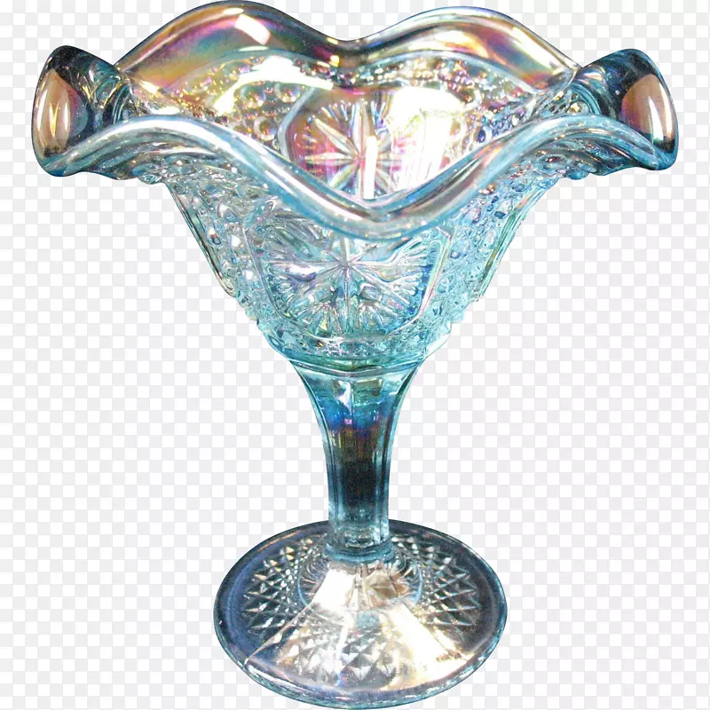 鸡尾酒玻璃花瓶马提尼钴蓝玻璃