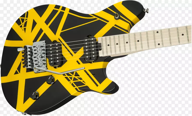 电吉他滑动吉他EVH Wolfgang特殊EVH条纹系列-黑色和黄色条纹