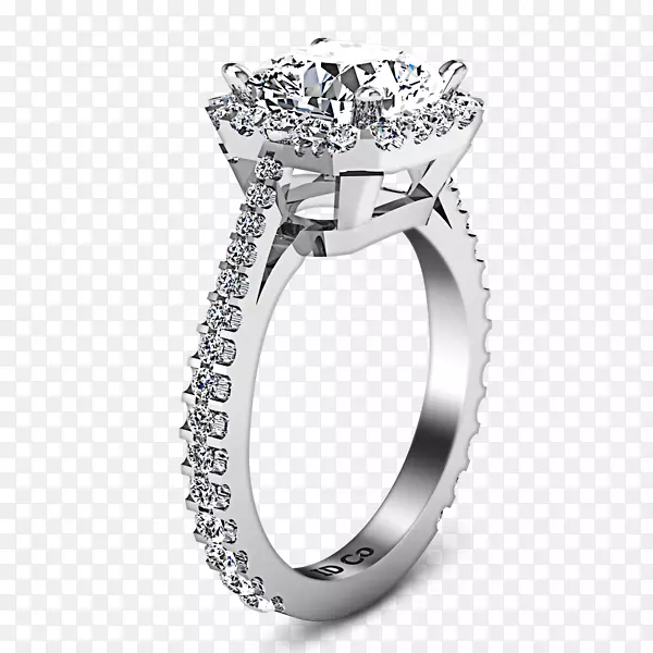 钻石结婚戒指银首饰结婚戒指