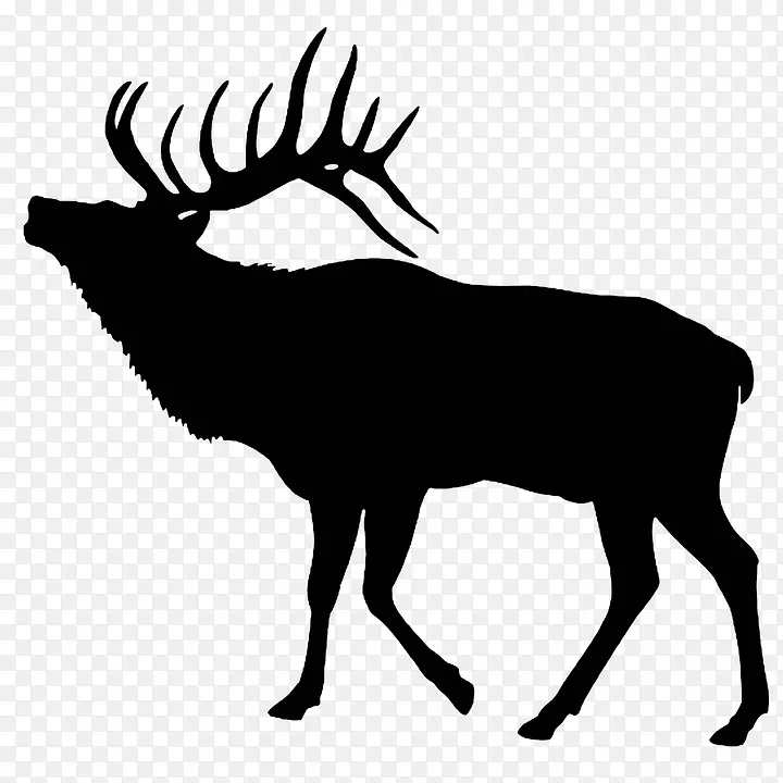 麋鹿剪贴画-森林动物