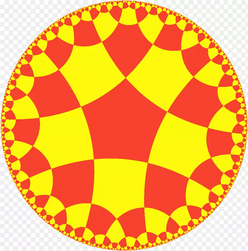 双曲平面上的四阶五角镶嵌均匀倾斜
