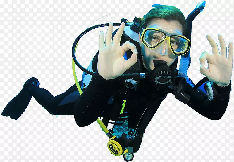 潜水和潜水面具潜水员潜水