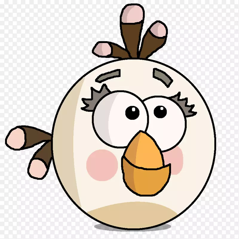 红马蒂尔达英国猪鼻夹艺术-愤怒的鸟