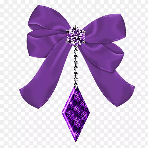 缎带结纸紫色剪贴画丝带