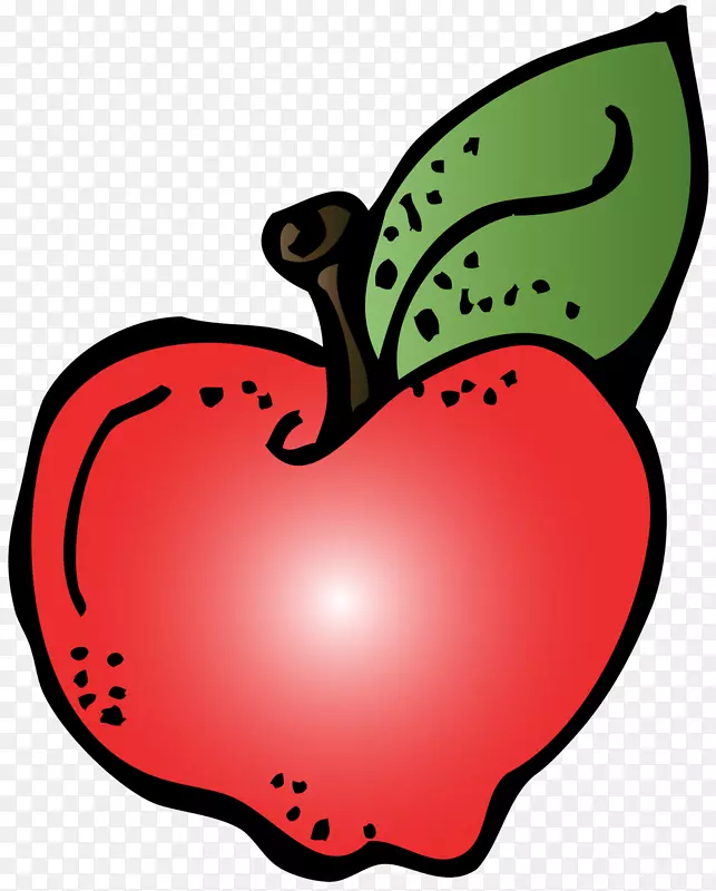 苹果学校教育剪贴画-苹果老师