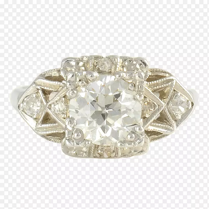 订婚戒指结婚戒指银珠宝钻石结婚戒指