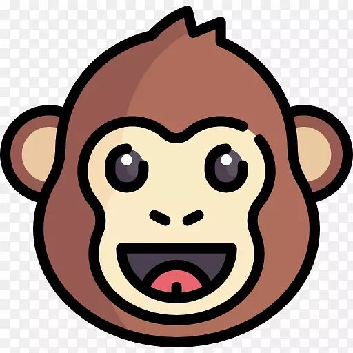 电脑图标鼻子猴子剪贴画猴子