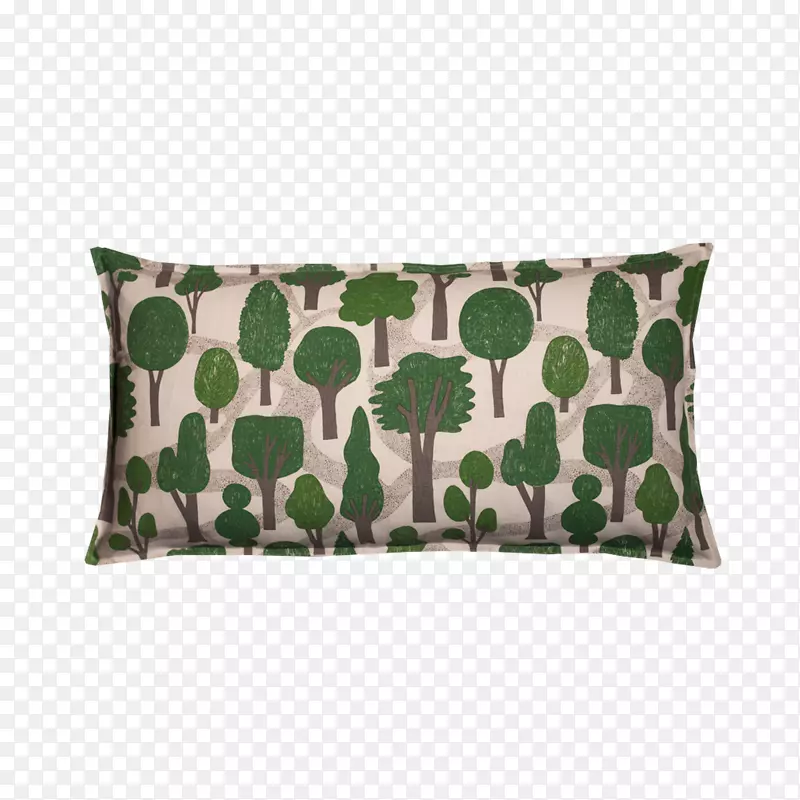 设计抛掷枕头垫-绿色枕头
